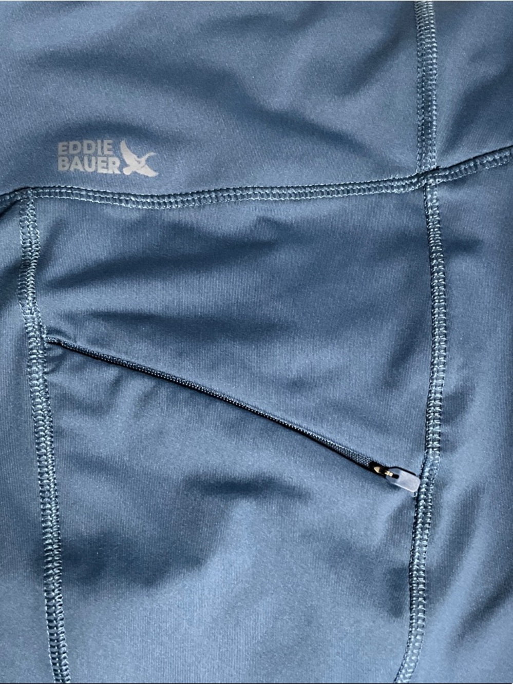 Eddie Bauer women’s Trail Tights Leggings High-rise Performance Activewear Blue - Picture 3 of 6